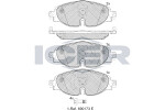 ICER  Комплект тормозных колодок,  дисковый тормоз 182111-204