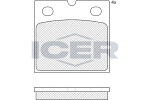 ICER  Комплект тормозных колодок,  дисковый тормоз 182361