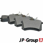  Комплект тормозных колодок,  дисковый тормоз JP GROUP 1163706310