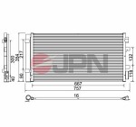 JPN  Condenser,  air conditioning 60C9128-JPN