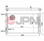 JPN  Radiaator, mootorijahutus 60C9001-JPN