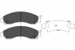 KAVO PARTS  Комплект тормозных колодок, дисковый тормоз KBP-3514