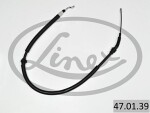 LINEX  Cable Pull,  parking brake 47.01.39
