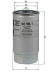 MAHLE  Топливный фильтр KC 98/1