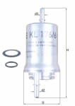 MAHLE  Топливный фильтр KL 176/6D