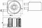 MAHLE  масляный радиатор,  двигательное масло BEHR CLC 176 000S