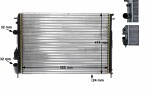 MAHLE  radiatorius,  variklio aušinimas BEHR CR 493 000S