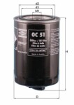MAHLE  Oil Filter OC 51 OF