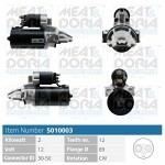 MEAT & DORIA  Käynnistinmoottori 12V 5010003