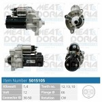 MEAT & DORIA  Käynnistinmoottori 12V 5015105