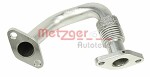 METZGER  Pipe,  EGR valve 0892655