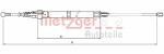 METZGER  Тросик, cтояночный тормоз 10.7508