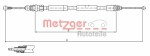 METZGER  Тросик,  cтояночный тормоз 11.6807