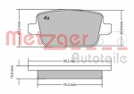 METZGER  Brake Pad Set,  disc brake 1170058