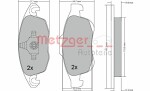 METZGER  Brake Pad Set,  disc brake GREENPARTS 1170129