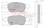 METZGER  Brake Pad Set,  disc brake GREENPARTS 1170265