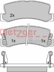METZGER  Brake Pad Set,  disc brake 1170277