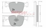 METZGER  Piduriklotsi komplekt, ketaspidur GREENPARTS 1170356