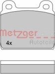 METZGER  Комплект тормозных колодок,  дисковый тормоз 1170370