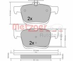 METZGER  Brake Pad Set,  disc brake GREENPARTS 1170470