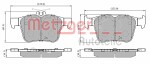 METZGER  Комплект тормозных колодок,  дисковый тормоз GREENPARTS 1170829