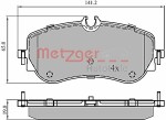 METZGER  Brake Pad Set,  disc brake GREENPARTS 1170905