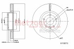 METZGER  Тормозной диск GREENPARTS 6110073