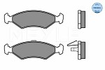  Комплект тормозных колодок,  дисковый тормоз MEYLE-ORIGINAL: True to OE. 025 231 0315