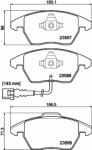 MINTEX  Комплект тормозных колодок,  дисковый тормоз MDB2604
