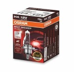ams-OSRAM  Лампа накаливания,  основная фара NIGHT BREAKER® SILVER H4 12V 60/55Вт 64193NBS