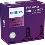 PHILIPS  Hõõgpirn VisionPlus H4 12V 60/55W 12342VPC2