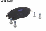 SKF  Комплект тормозных колодок, дисковый тормоз VKBP 80012