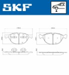 SKF  Комплект тормозных колодок, дисковый тормоз VKBP 81002