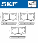 SKF  Piduriklotsi komplekt, ketaspidur VKBP 80135 A