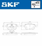SKF  Piduriklotsi komplekt, ketaspidur VKBP 80205
