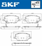 SKF  Комплект тормозных колодок, дисковый тормоз VKBP 80346 A