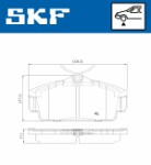 SKF  Комплект тормозных колодок, дисковый тормоз VKBP 80428