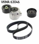 SKF  V-Ribbed Belt Set VKMA 63046