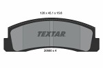 TEXTAR  Комплект тормозных колодок,  дисковый тормоз 2066001