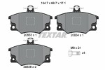 TEXTAR  Комплект тормозных колодок,  дисковый тормоз Q+ 2083302