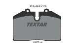 TEXTAR  Комплект тормозных колодок, дисковый тормоз Q+ 2087710