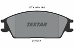 TEXTAR  Комплект тормозных колодок, дисковый тормоз 2101204