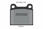 TEXTAR  Комплект тормозных колодок,  дисковый тормоз Q+ 2103501