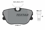 TEXTAR  Комплект тормозных колодок,  дисковый тормоз 2106804