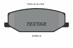 TEXTAR  Piduriklotsi komplekt, ketaspidur 2114202