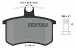 TEXTAR  Комплект тормозных колодок,  дисковый тормоз Q+ 2114401