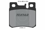 TEXTAR  Комплект тормозных колодок,  дисковый тормоз Q+ 2119701