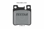 TEXTAR  Brake Pad Set,  disc brake Q+ 2130501