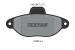 TEXTAR  Комплект тормозных колодок,  дисковый тормоз Q+ 2143602