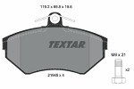TEXTAR  Piduriklotsi komplekt, ketaspidur Q+ 2194503